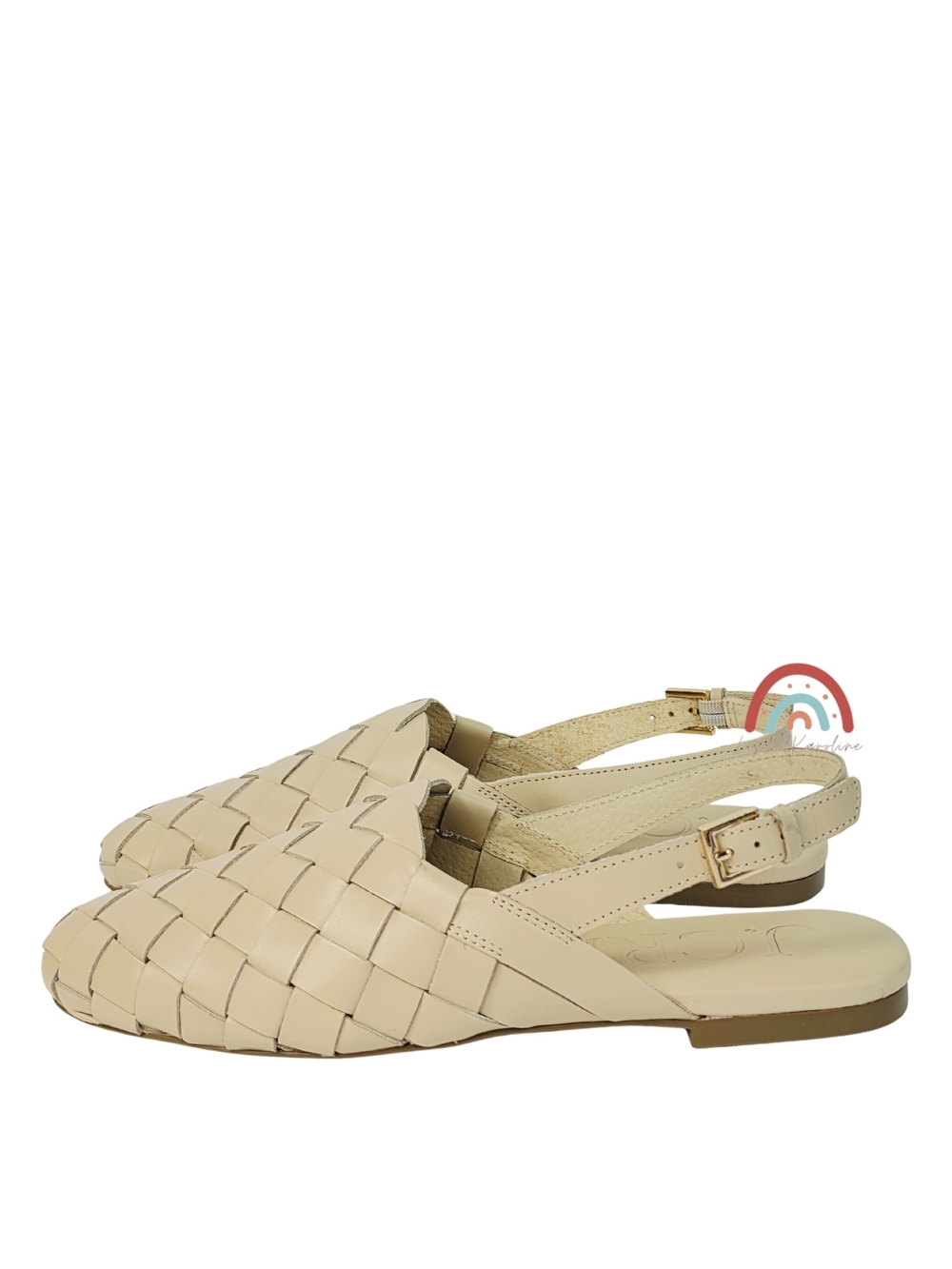 New! J. Crew Woven Leather Slingback Mule Flats - Picture 4 of 14